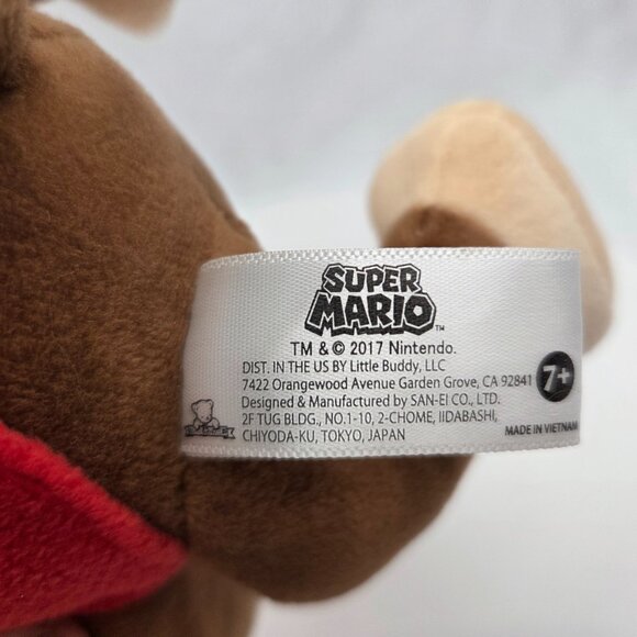 Nintendo Donkey Kong Diddy Kong Plush 9" Little Buddy 2017 Super Mario Bros - Picture 5 of 5